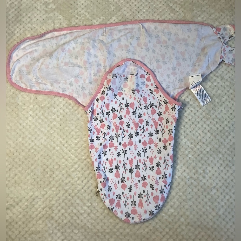 Bublo Baby Pink Floral Sleep Sack 0 to 3 Months 0-3M